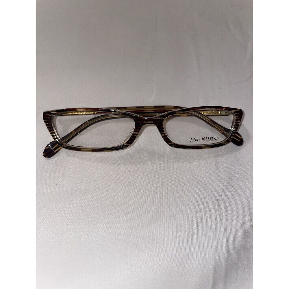 NEW JAI KUDO 1706 Multicolor Pattern Slim Lightweight Glasses Frames 52-16-135